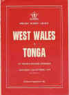 12/10/1974 : West Wales v Tonga