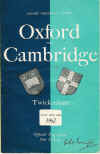 12/12/1961 : Oxford v Cambridge