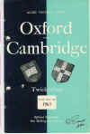 12/12/1967 : Oxford v Cambridge