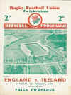 13/02/1937 : England v Ireland