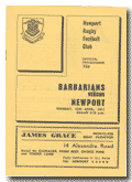 13/04/1971 : Barbarians v Newport