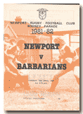 13/04/1982 : Newport v Barbarians