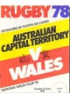 13/06/1978 Wales V ACT