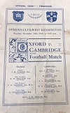 13/12/1910 : Oxford v Cambridge