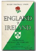 14/02/1970 : England v Ireland