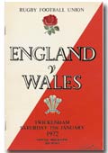 15/01/1972 : England v Wales