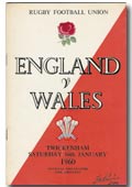 16/01/1960 : England v Wales