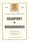 16/04/1974 : Newport v Barbarians