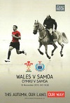 16/11/2012 : Wales v  Samoa