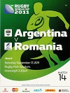 17/09/2011 : Argentina v Romania