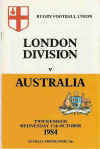 17/10/1984 : London Counties v Australia 