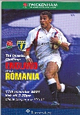 17/11/2001 : England v Romania