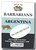 17/11/1990 : Barbarians v Argentina