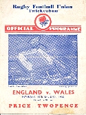 19/01/1935 :  England v Wales
