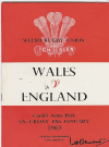 19/01/1963 : Wales v England