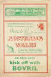 20/10/1947 : Australia v Wales 