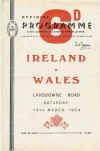 13/03/1954 : Ireland v Wales