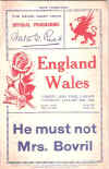 20/01/1934 : Wales v England