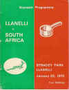 20/01/1970 : Llanelli v South Africa