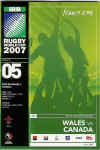 09/09/2007 : Wales v Canada