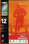 12/09/2007 : Italy v Romania
