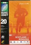 18/09/2007 : Scotland v Roumania