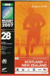 23/09/2007 : Scotland v New Zealand