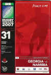 26/09/2007 : Georgia v Namibia