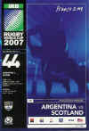 07/10/2007 : Scotland v Argentina (QF)