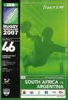 14/10/2007 : South Africa v Argentina (SF)