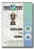 20/10/1999 : Scotland v Samoa, Playoffs
