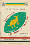 20/11/1957 : Pontypool and Cross Keys v Australia 