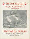 21/01/1933 : England v Wales
