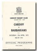 21/04/1973 : Cardiff v Barbarians 