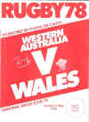 21/05/1978 : Western Australia v Wales