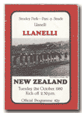 21/10/1980 : Llanelli v New Zealand