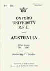 21/10/1981 : Oxford University v Australia 