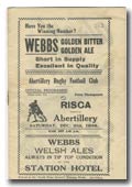 21/12/1946 : Abertillery v Risca