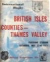 22/05/1971 : British Isles v Counties Thames Vallry