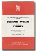 23/01/1982 : London Welsh v Lydney