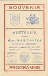 24/09/1947 : Abertillerty and Cross Keys v Australia 