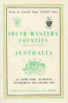 25/01/1958 : South West Counties v Australia 