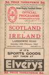 25/02/1933 : Ireland v Scotland 