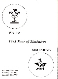 25/05/1993 : Zimbabwe v Wales