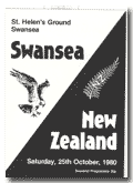 25/10/1980 : Swansea v New Zealand