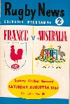 26/08/1961 : Australia  v France Test