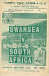 26/11/1960 : Swansea v South Africa