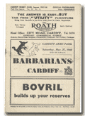 27/03/1948 : Cardiff v Barbarians