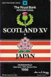 25/09/1976 : Scotland XV v Japan