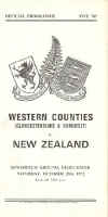 28/10/1972 : Western Coutnies v New Zealand